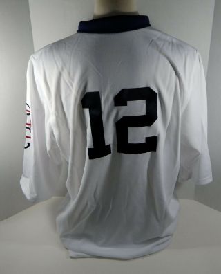 2009 Pittsburgh Pirates Freddy Sanchez 12 Game Issued White Jersey 1909 Pbc