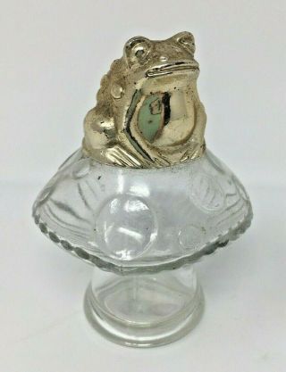 Vintage 1976 Avon Fairytale Frog On Mushroom Sonnet Cologne Empty Bottle