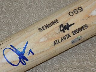Jeff Francoeur H&B Game Signed Bat 2008 Atlanta Braves MLB 3
