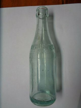 Vintage Whistle Bottle Co.  Soda Pop Bottle 6 1/2 Oz.  Aqua