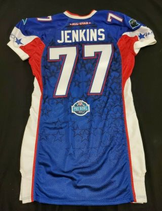2007 Pro Bowl Kris Jenkins Panthers Player Issued Professional Model Jersey
