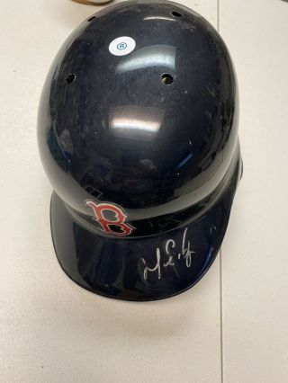 Manny Ramirez Autographed Game Batting Helmet Boston Red Sox Certified