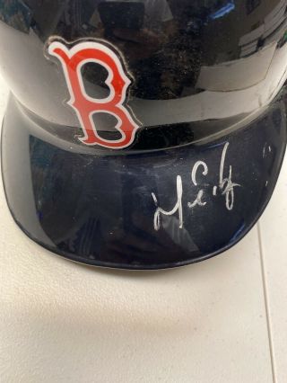 Manny Ramirez Autographed Game Batting Helmet Boston Red Sox Certified 2