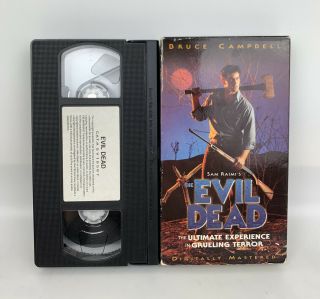 Vintage 1998 The Evil Dead Vhs Tape Horror Movie Cult Classic