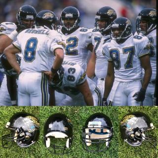 1996 Jacksonville Jaguars Game Schutt Pro Air Ii Helmet