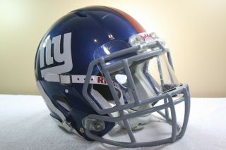 2017 Riddell Adult Speed Game Worn Football Helmet Med York Giants