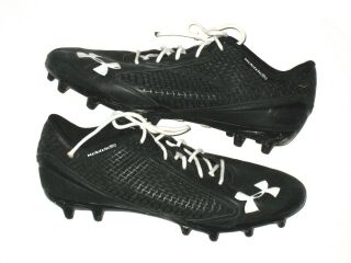 KYLE JUSZCZYK BALTIMORE RAVENS GAME WORN SIGNED UNDER ARMOUR CLEATS - GOOD USE 2
