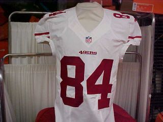 2014 Nfl San Francisco 49ers Road Team Issued Game Jersey Player 84 Nike Sz 40