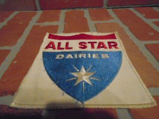 All Star Dairies Vintage 1970s Big Jacket Patch