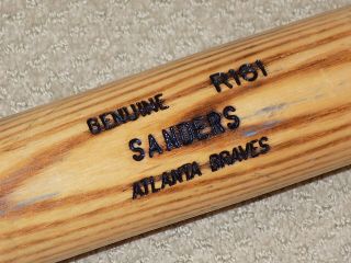 Deion Sanders H&B Game Bat Braves Yankees NFL PSA GU 9 3