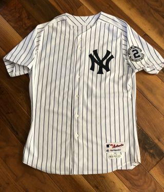 Austin Romine 2014 York Yankees Game - Worn Jersey 62 Uniform Mlb Auth