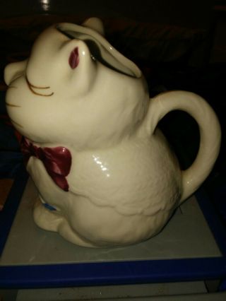 Vintage Shawnee “Puss n’ Boots” Hand Painted Cat Creamer Pitcher Pottery USA 2