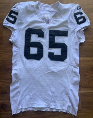 Barry Sims Oakland Raiders Game Worn Jersey 2005