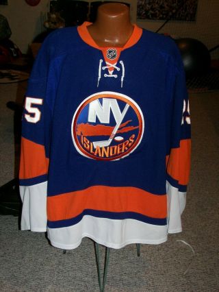 York Islanders Game Worn Reebok Jersey Andy Sutton 2009 - 10 58,
