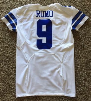 Tony Romo Nike Dallas Cowboys Game Issued Jersey From From 2015