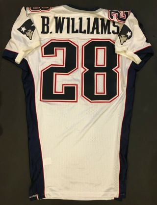 England Patriots Williams Game Issued Jersey