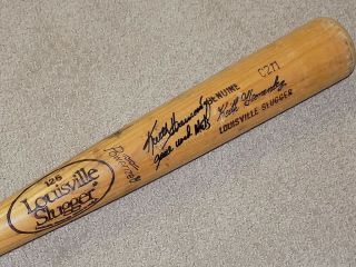 Keith Hernandez H&b Game Signed Bat 1986 York Mets Cardinals Psa Gu 9