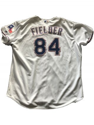 Prince Fielder Texas Rangers Game Issued Jersey Size 58