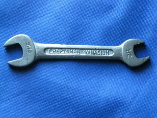 Vintage Craftsman 1/2 " & 9/16 " Open End Wrench 1725b,  Usa