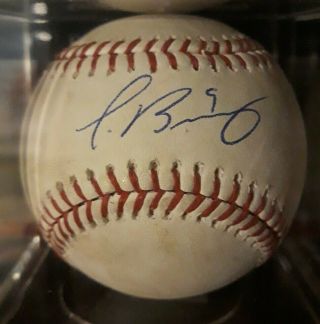 2019 Chicago Cubs Javier Baez Game Hit Signed Autograph Baseball Psa Mlb Au
