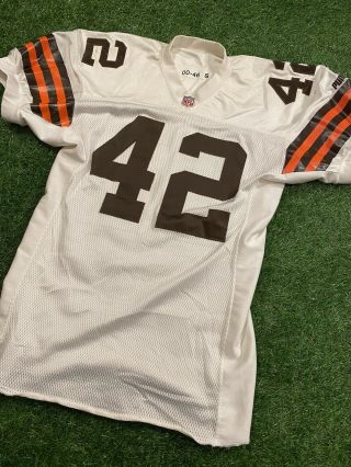 Terry Kirby Cleveland Browns Game Worn Jersey Nfl 2000 Puma Pro Cut