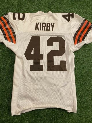 Terry Kirby Cleveland Browns Game Worn Jersey NFL 2000 Puma Pro Cut 2