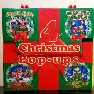 Vintage Christmas Pop - Ups Boxed Set Of 4 Books 2020 Full - Color Like