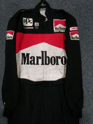Marlboro Team Penske Race Worn Crew Fire Suit Indycar - Indy 500