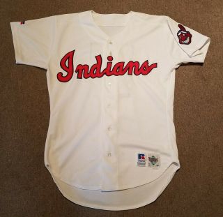 1993 Kenny Lofton Game Cleveland Indians Turn Back The Clock Jersey To 1954
