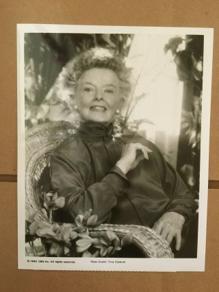 Katharine Hepburn 1992 Vintage Press Headshot Photo.