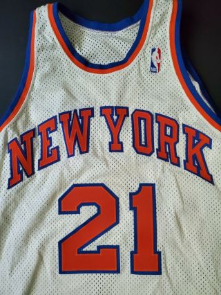 Gerald Wilkins York Knicks Game - worn Jersey patrick ewing john starks MEARS 2