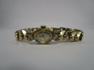 Vintage Ladies Bulova 10k Rolled Gold Plate Watch Or Scrap