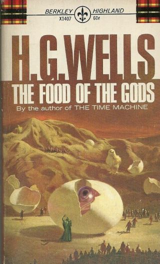 The Food Of The Gods H.  G.  Wells Science Fiction Vintage Very Good