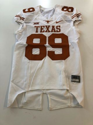 Game Worn Texas Longhorns Football Jersey Size 40 89