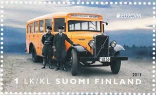 Volvo Lv 70 Vintage Post Bus 1933 Finland European Most Stamp 2013 Mnh