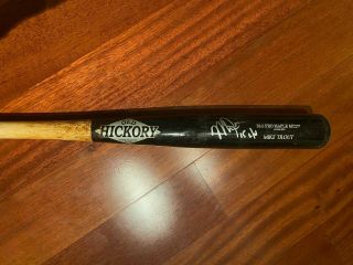 Mike Trout Game Signed Bat 2015 G/u Year - Anderson Authentics