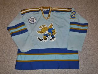 Dubuque Fighting Saints Ushl Game / Worn 1990 Jersey.  Vintage.  Awesome