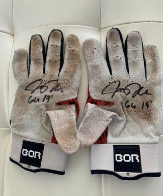 Josh Donaldson Game 2019 Braves Batting Gloves Pair Autograph Signed