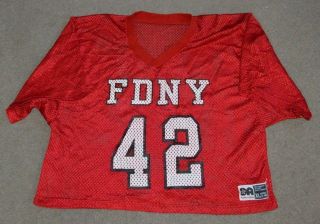 Fdny Game Worn Lacrosse Jersey Fire Department Ny Nyc Xl
