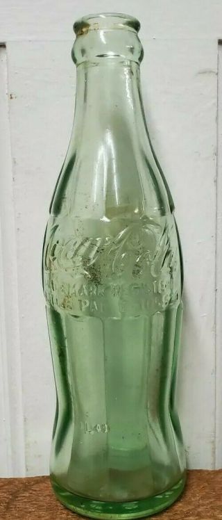 Vintage 1949 Pat.  D - 105529 Coca Cola Bottle From Rock Hill,  South Carolina