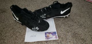 Wade Boggs York Yankees Game Autograph Cleats Hof Mlb All Star