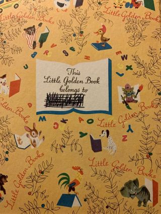 Vintage 1957 Walt Disney ' s Sleeping Beauty A Little Golden Book 3