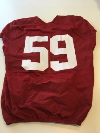 Game Worn 2016 Alabama Crimson Tide Bama Football Jersey Nike Size 46 59 3