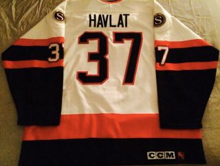 Martin Havlat Game Worn Ottawa Senators First Pro NHL Rookie Jersey 2
