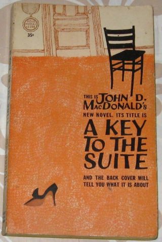 A Key To The Suite A John Mcdonald Vintage First Edition Paperback