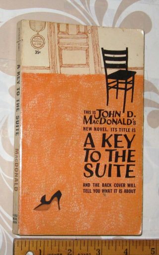 A Key to the Suite a John McDonald vintage first edition paperback 2