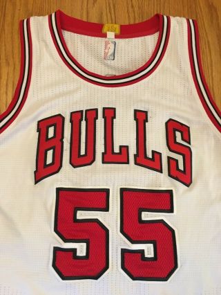 E ' Twaun Moore 14 - 15 game worn Chicago Bulls white jersey with autograph,  2XL,  2 2
