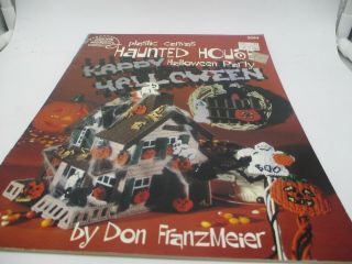 Vintage Haunted House Halloween Party In Plastic Canvas Pattern Book
