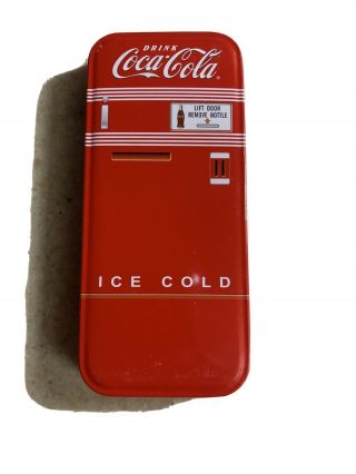 Vintage Coca Cola Metal Tin Collectible Box 5.  5x2.  5x0.  75