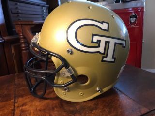 1990s Georgia Tech Yellow Jackets Game Schutt Pro Air Ii Football Helmet